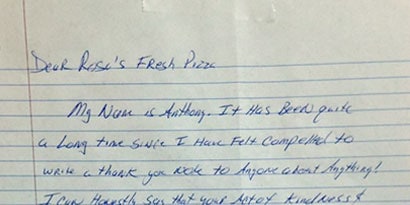 All of our letters from homeless people are on our Facebook page
