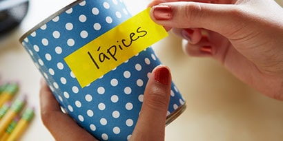 Use Post-it® Full Adhesive Roll to label items