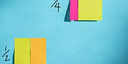affix each strip on a Post-it® Big Pad
