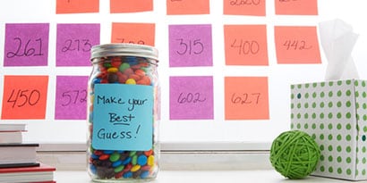 Ask your students post their guesses in order on a whiteboard or wall.