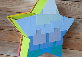 How to make a Post-it® Note star piñata