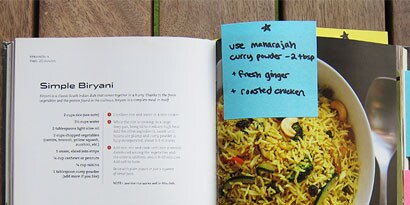 Sometimes notes are about adding ingredients, subtracting things that didn't work, or doubling or halving the recipe.